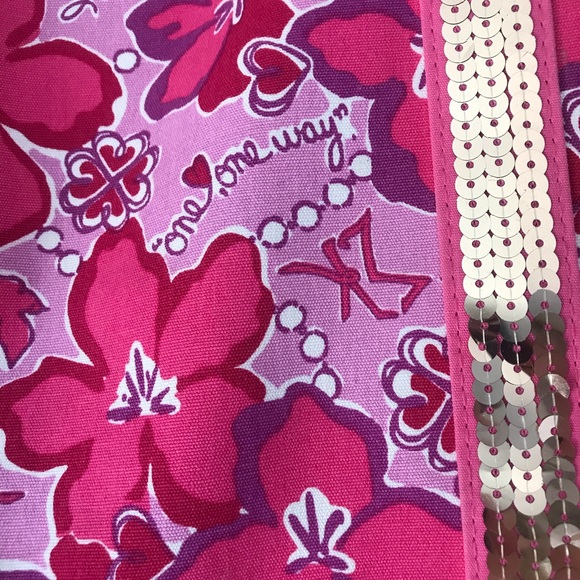 Rare Lily Pulitzer Sigma Kappa Print Tote - Picture 3 of 6